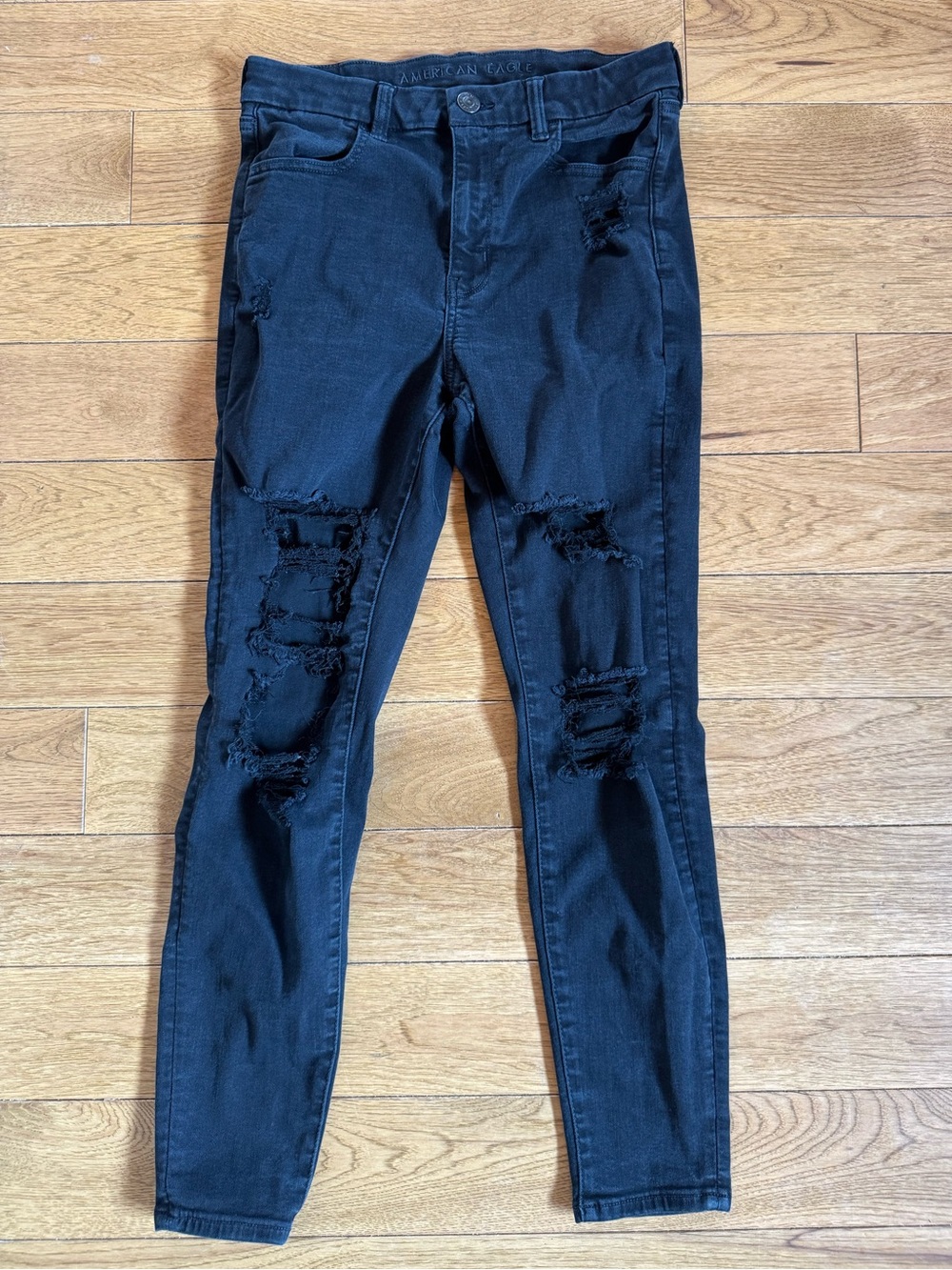 American Eagle Outfitters Black Curvy Hi-Rise Jeggings Ne(x)t Level Stretch